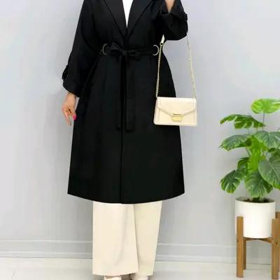 مانتو دانشجویی کرپ مدل کمربندی کرچ کجراه