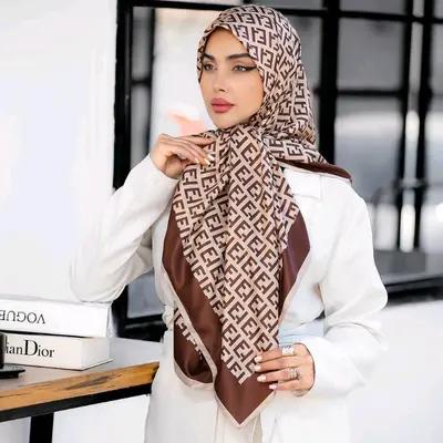 روسری مجلسی ابریشم توییل قواره 130 کد 1017