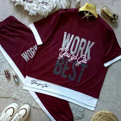 تیشرت و شلوار قواره دار BEST WORK