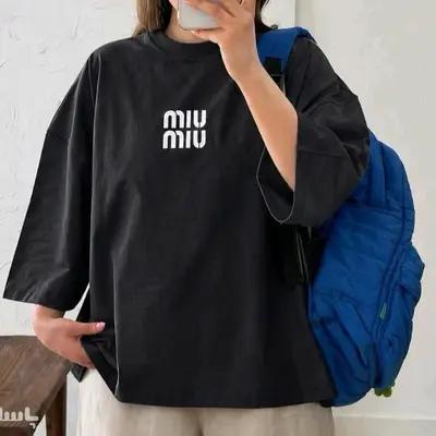 تیشرت باکسی miumiu