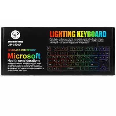 کیبورد گیمینگ باسیم XP Product مدل 7500 RGB