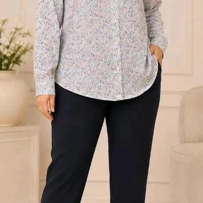 شومیز نخی خارجی مارک OLDNAVY سایز L