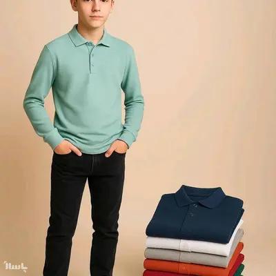 بلوز پسرانه نخ پنبه وارداتی سایز 85 و 90