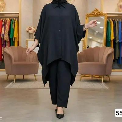 مانتو شلوار زنانه قوارهدار5522