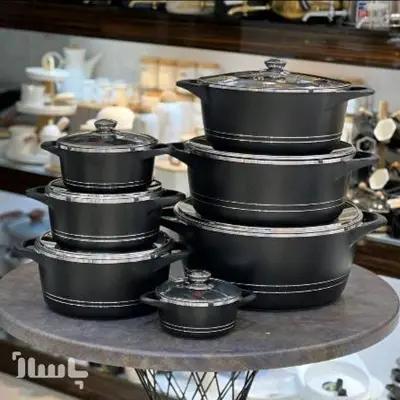 قابلمه ام جی اس سایز 20 چدن گرانیت