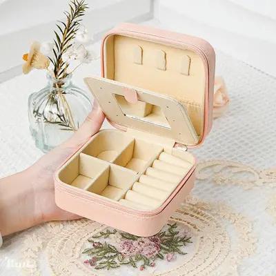 باکس چرمی جعبه جواهرات چرمی آینه دار