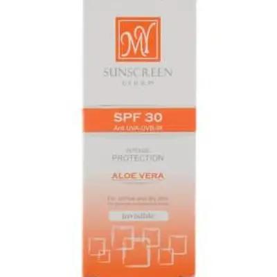 کرم ضد آفتاب بی رنگ مای با SPF30 مناسب پوست خشک و معمولی حجم 50 میلی لیتر حاوی آلوئه‌ورا
