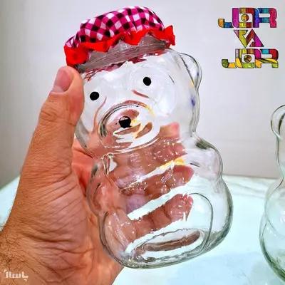 بانکه خرسی متوسط جنس بلور یک عددی