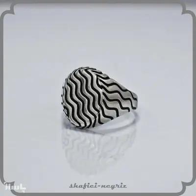 انگشتر نقره مردانه طرح ترک