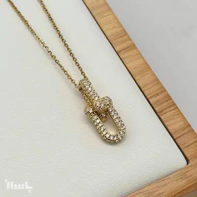 گردنبند تیفانی نگین‌ دار