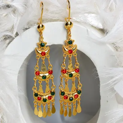 گوشواره طلاروس (خلیجی یا ماهک)