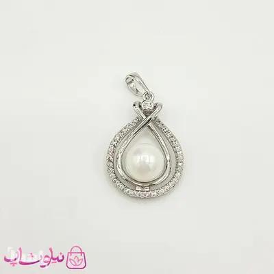 پلاک زنانه ژوپینگ مرواریدی نگیندار کد 2291