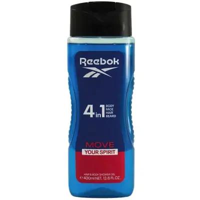 شامپو سر و بدن ریبوک موو چندکاره Reebok Move Your Spirit حجم 400 میل