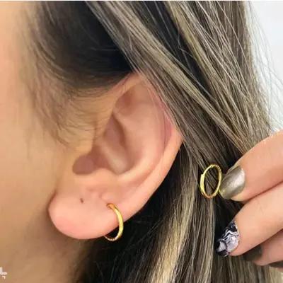 گوشواره طلا حلقه ای