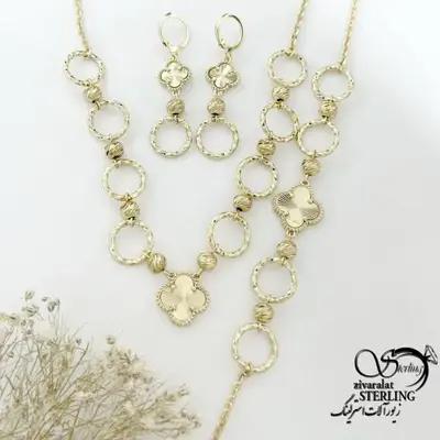 سرویس ونکلیف طرح حلقه ای مشابه طلا کد 22146