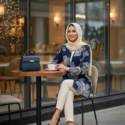 مانتو کتی زنانه لنین مدل لنین تمام گلدوزی-159790