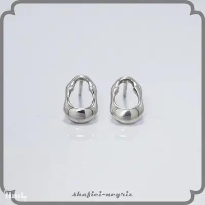 گوشواره نقره طرح مدرن