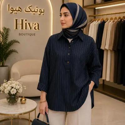 شومیز مانتویی دخترانه کوتاه خطی
